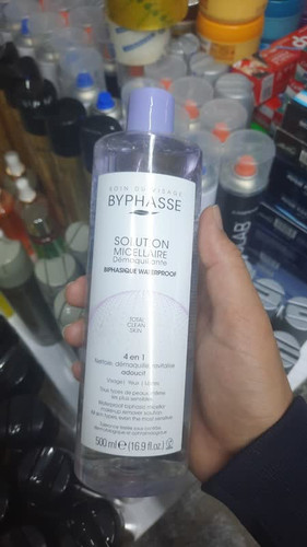 میسلار واتر دو فاز بایفاس BYPHASSE پاککننده آرایش ضدآب صورت، چشم و لب | 500 میل